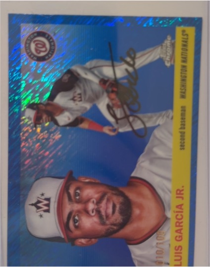 2025 Topps Chrome Platinum #190 Luis Garcia Jr. — front