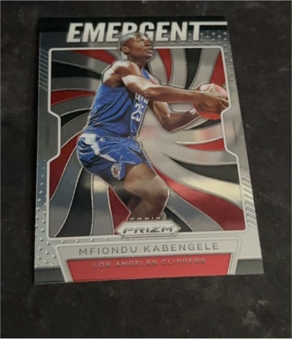 2019-20 Panini Prizm #22 Mfiondu Kabengele Emergent — front