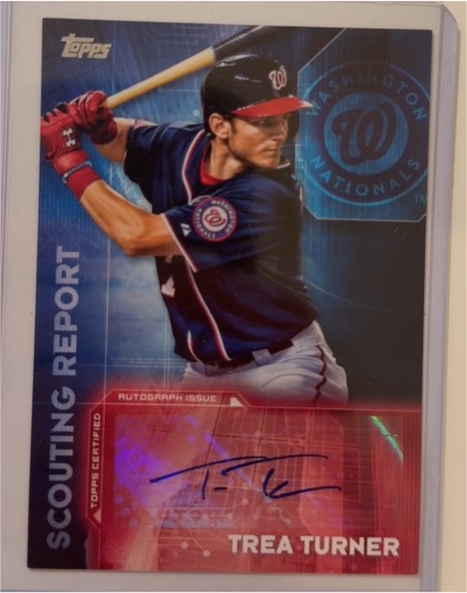2016 Topps Scouting Report Autographs #SRA-TT Trea Turner — front