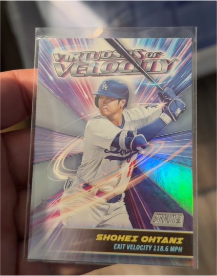 2024 Topps Stadium Club Virtuosos of Velocity #VV-5 Shohei Ohtani — front