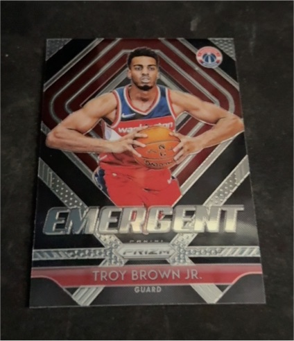 2018-19 Panini Prizm Emergent #15 Troy Brown Jr. — front