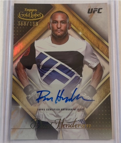 2024 Topps Gold Label UFC Golden Greats #GGA-DHE Dan Henderson — front
