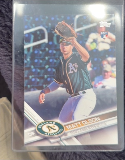 2017 Topps Chrome #98 Matt Olson — front