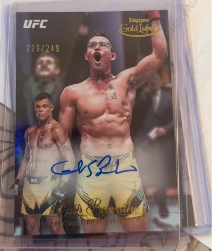 2024 Topps Gold Label UFC #GLA-CBO Caio Borralho — front