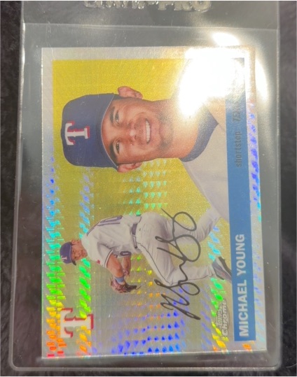 2025 Topps Chrome Platinum #485 Michael Young — front