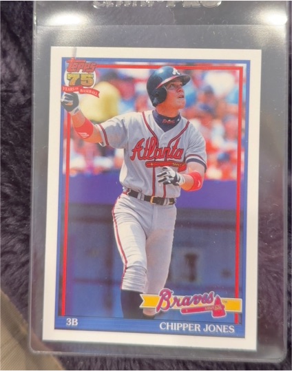 1991 Topps #T91-13 Chipper Jones — front