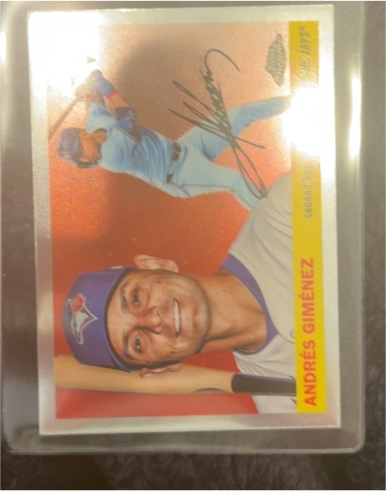 2025 Topps Heritage Chrome #387 Andrés Giménez — front