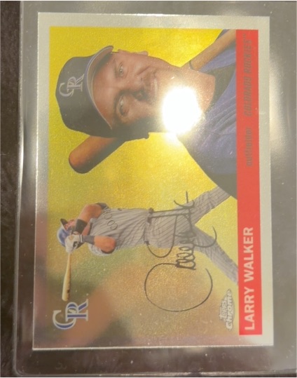 2004 Topps Chrome #28 Larry Walker — front