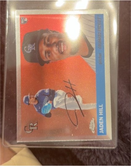 2025 Topps Chrome Platinum #221 Jaden Hill — front