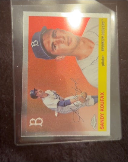 2025 Topps Chrome #447 Sandy Koufax — front