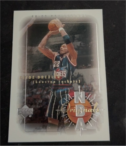 1999-00 Upper Deck NBA Legends #O6 Clyde Drexler NBA Originals Houston Rockets — front