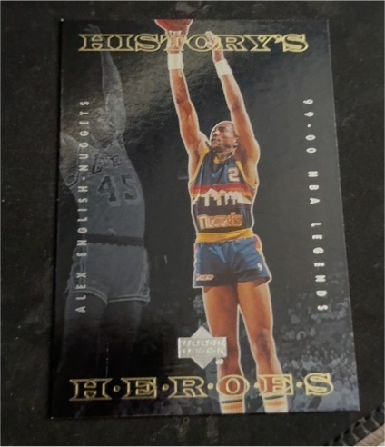 1999-00 Upper Deck Legends #HH9 Alex English History's Heroes — front