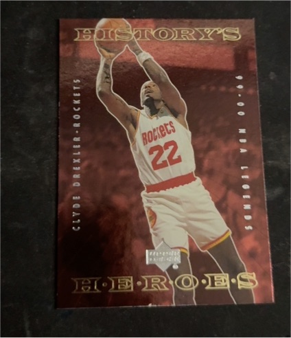 1999-00 Upper Deck Legends History's Heroes #HH4 Clyde Drexler — front