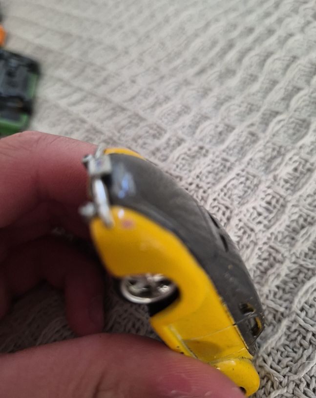 Hot Wheels Yellow and Black Car — front
