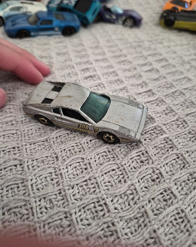 1982 Hot Wheels Ferrari 308 Racebait Silver — front