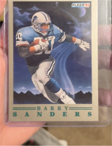 1991 Fleer Pro Vision #2 Barry Sanders — front
