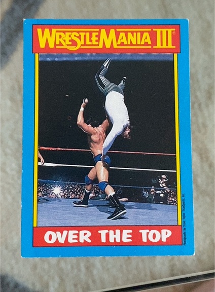 1987 Topps WWF #53 Over The Top Tito Santana — front