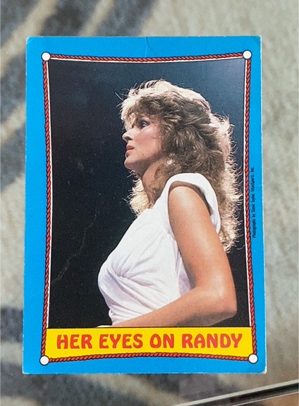 1987 Topps WWF #44 Miss Elizabeth Her Eyes On Randy — front