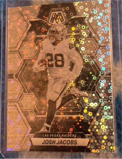 2023 Panini Mosaic Football Silver Prizm #119 Josh Jacobs — front