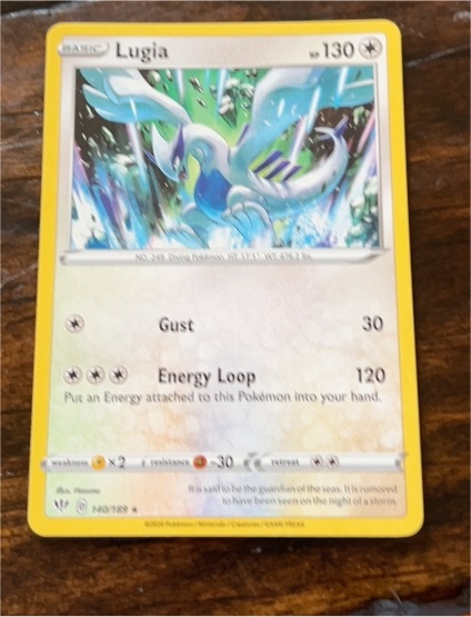 2020 Pokémon Darkness Ablaze #140 Lugia — front