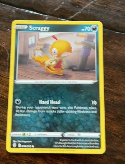 2021 Pokemon TCG Evolving Skies #098 Scraggy — front