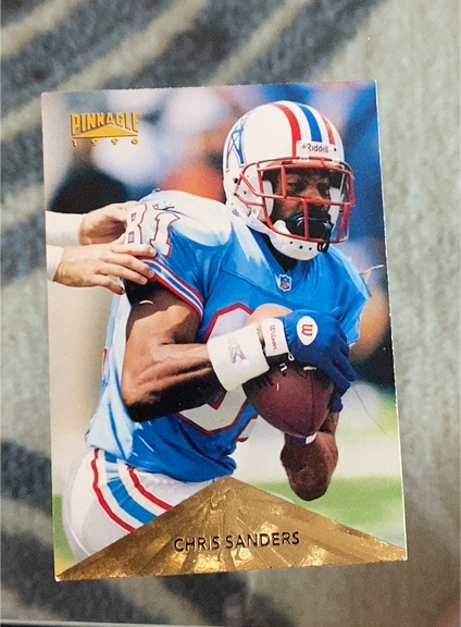 1996 Pinnacle #47 Chris Sanders — front