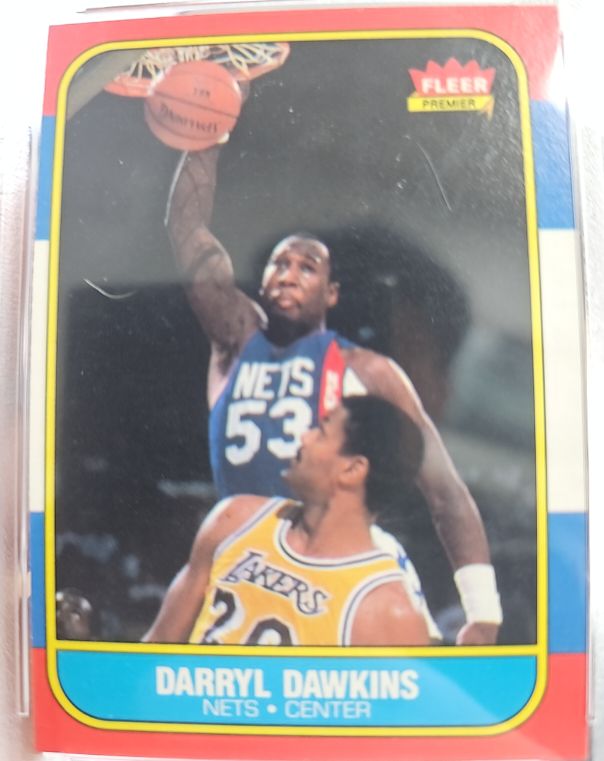 1986-87 Fleer #24 Darryl Dawkins — front