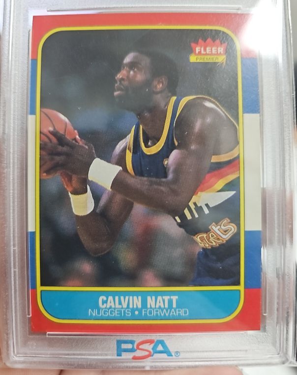 1986 Fleer #79 Calvin Natt — front