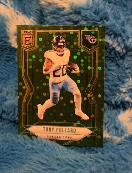 2025 Panini Donruss Elite #21 Tony Pollard Green Disco — front