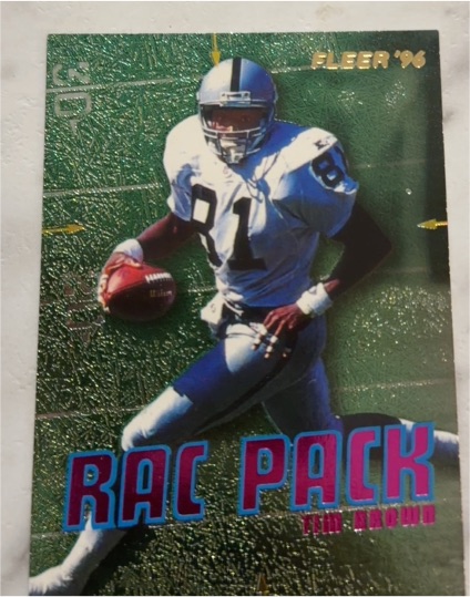 1996 Fleer #2 Tim Brown — front