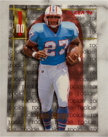 1996 Fleer #155 Eddie George Rookie Card — front