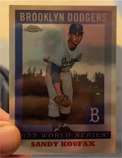 2025 Topps Chrome Platinum 1955 World Series #55WS-6 Sandy Koufax — front
