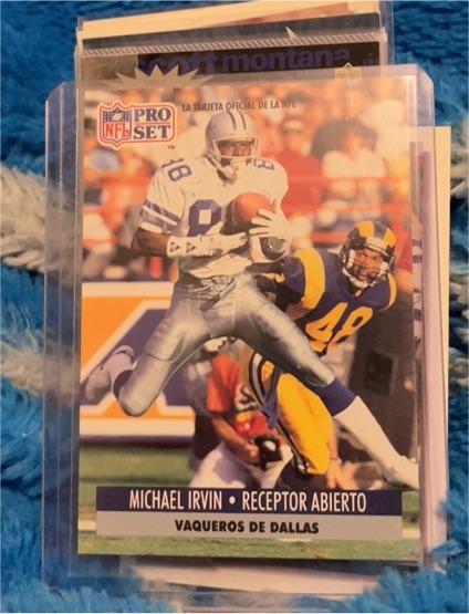 1991 Pro Set Spanish #49 Michael Irvin — front