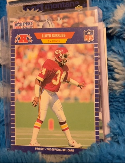 1989 Pro Set #167 Lloyd Burruss — front