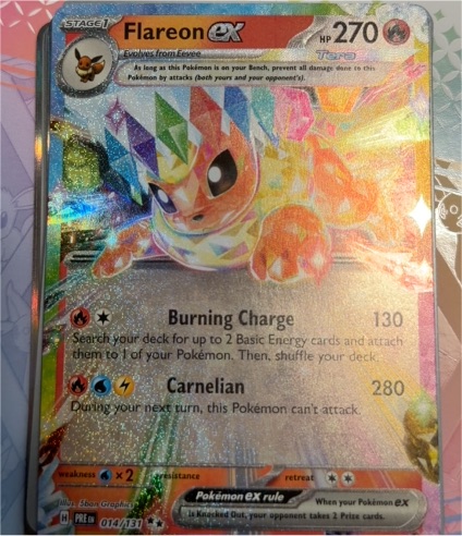 2025 Pokémon TCG Prismatic Evolutions #014 Flareon ex — front
