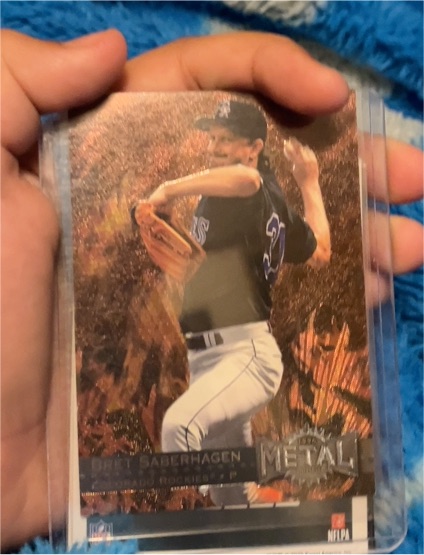 1996 Fleer Metal Universe #157 Bret Saberhagen — front