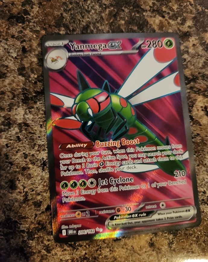 Yanmega ex 206/182 Destined Rivals — front