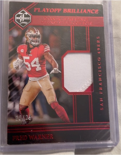 2023 Panini Limited Playoff Brilliance #Fred Warner — front