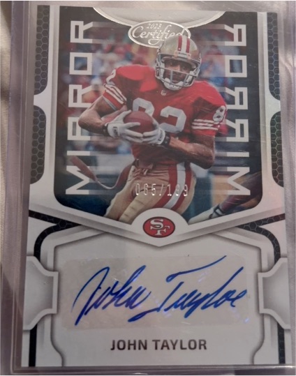 2023 Panini Certified #MS77 John Taylor Mirror Signatures — front