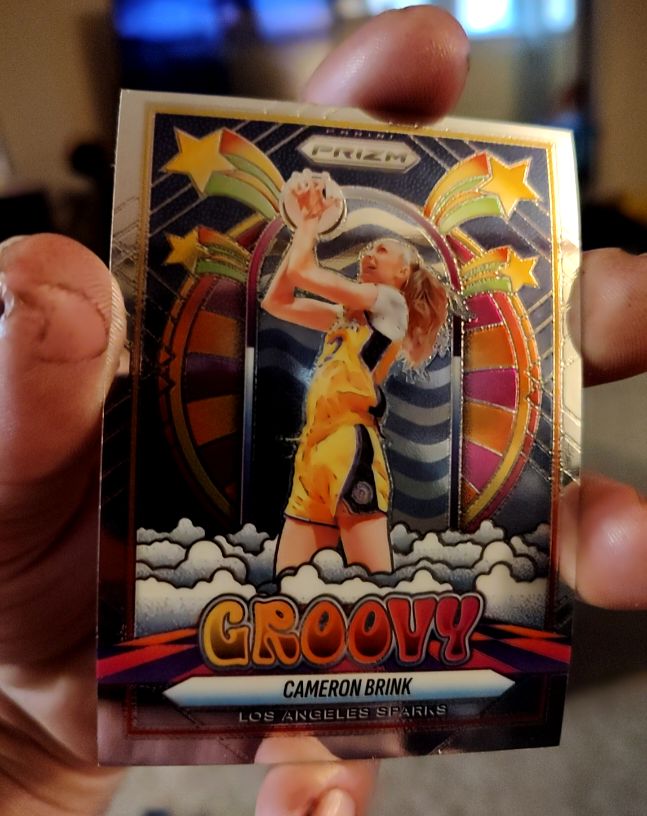 2025 Panini Prizm WNBA #2 Cameron Brink Groovy — front