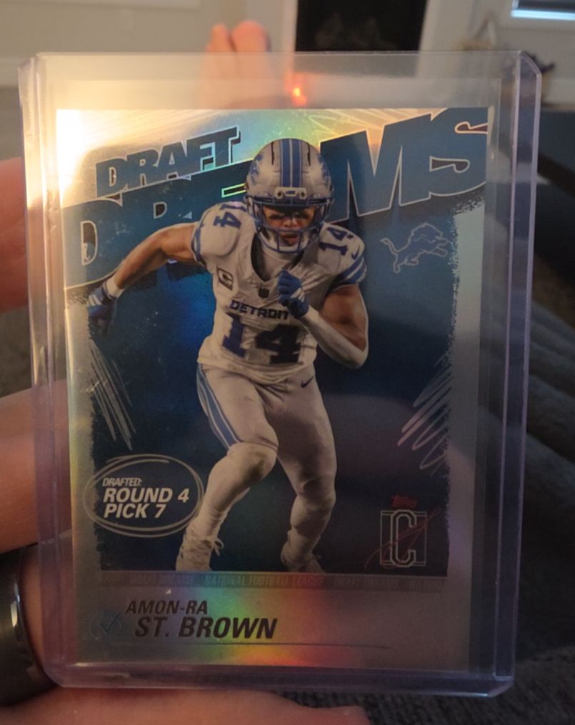 2025 Topps Signature Class Draft Dreams #DD-16 Amon-Ra St. Brown — front