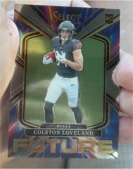 2025 Panini Select Future #8 Colston Loveland Rookie Insert Chicago Bears — front