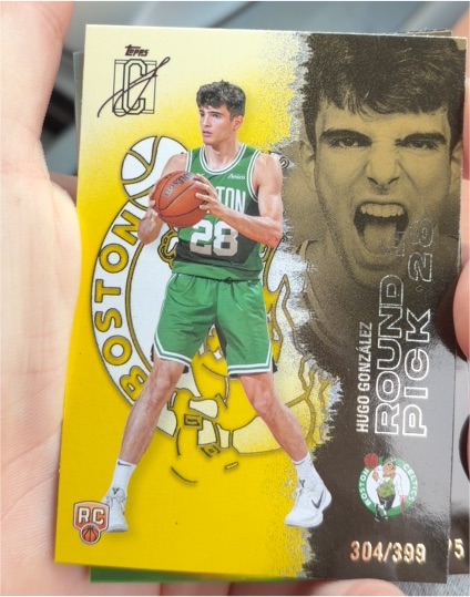 2025 Topps Signature Class #148 Hugo González Boston Celtics Rookie — front