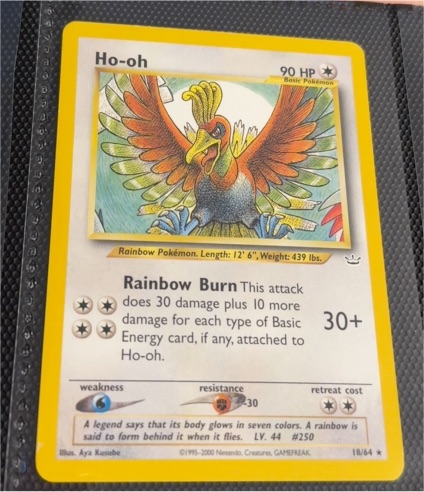 2000 Pokémon Neo Revelation #18 Ho-oh — front