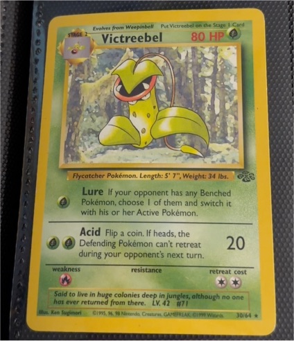 1999 Pokémon #30 Victreebel Jungle — front