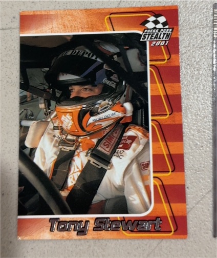 2001 Press Pass Stealth #24 Tony Stewart — front