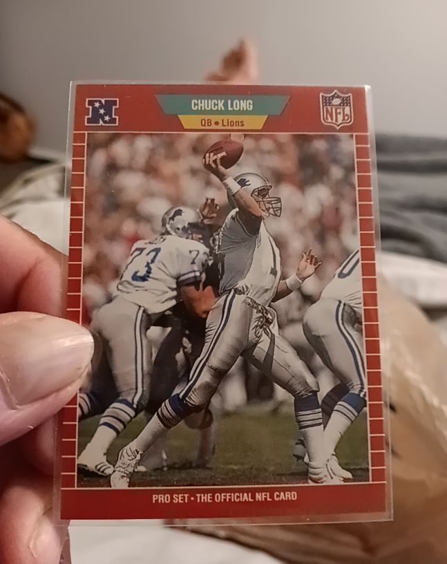 1989 Pro Set #122 Chuck Long — front