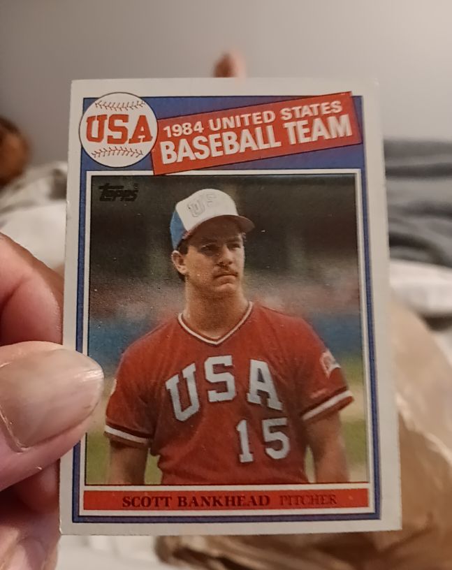 1985 Topps #393 Scott Bankhead 1984 United States Baseball Team — front