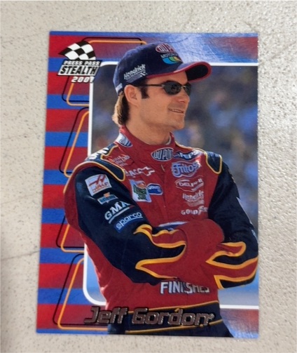 2001 Press Pass Stealth #G28 Jeff Gordon — front