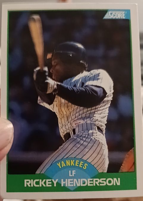 1989 Score #70 Rickey Henderson — front